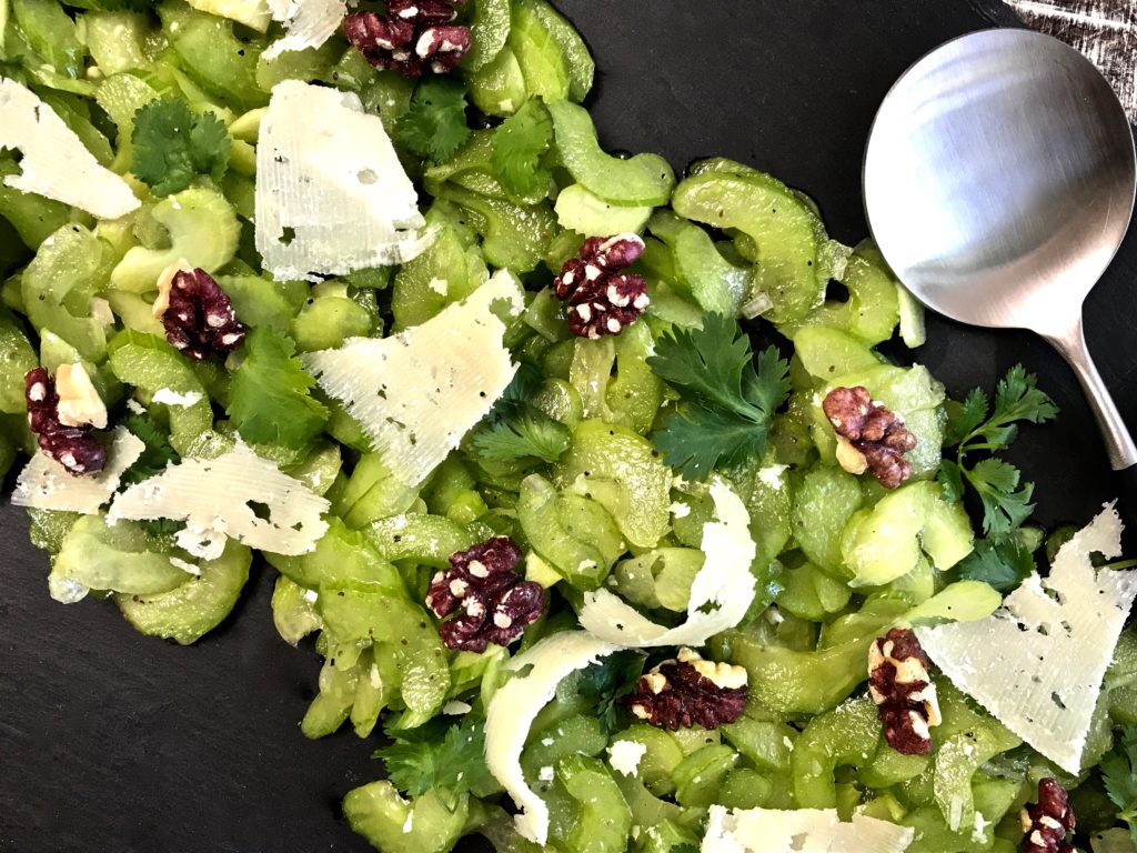 Crunchy Celery Salad with Raw Parmesan - Alix Barth Nutrition