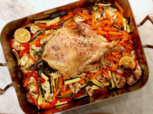 Easy Whole Roasted Chicken and Vegetables - AlixBarth.com