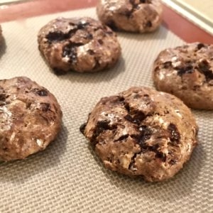 Flourless Dark Chocolate Chip Cookies - AlixBarth.com